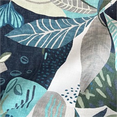 Precious Bluebell Drapery Fabric